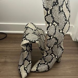 Animal Print boots.